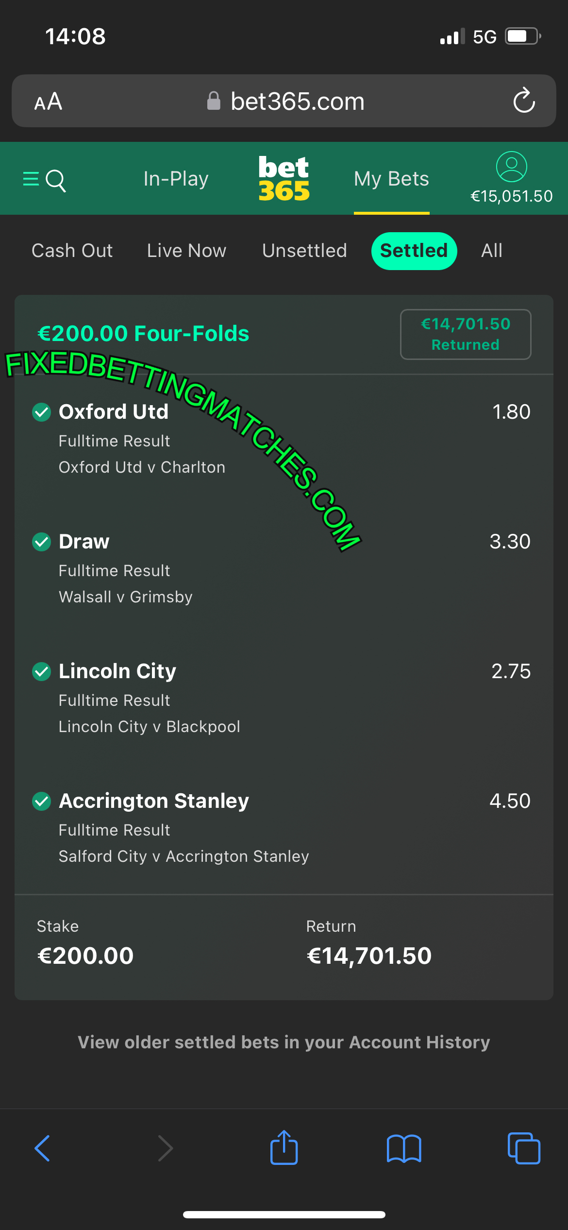 BETTING FIXED MATCHES 1X2 - FOOTBALL SURE WIN