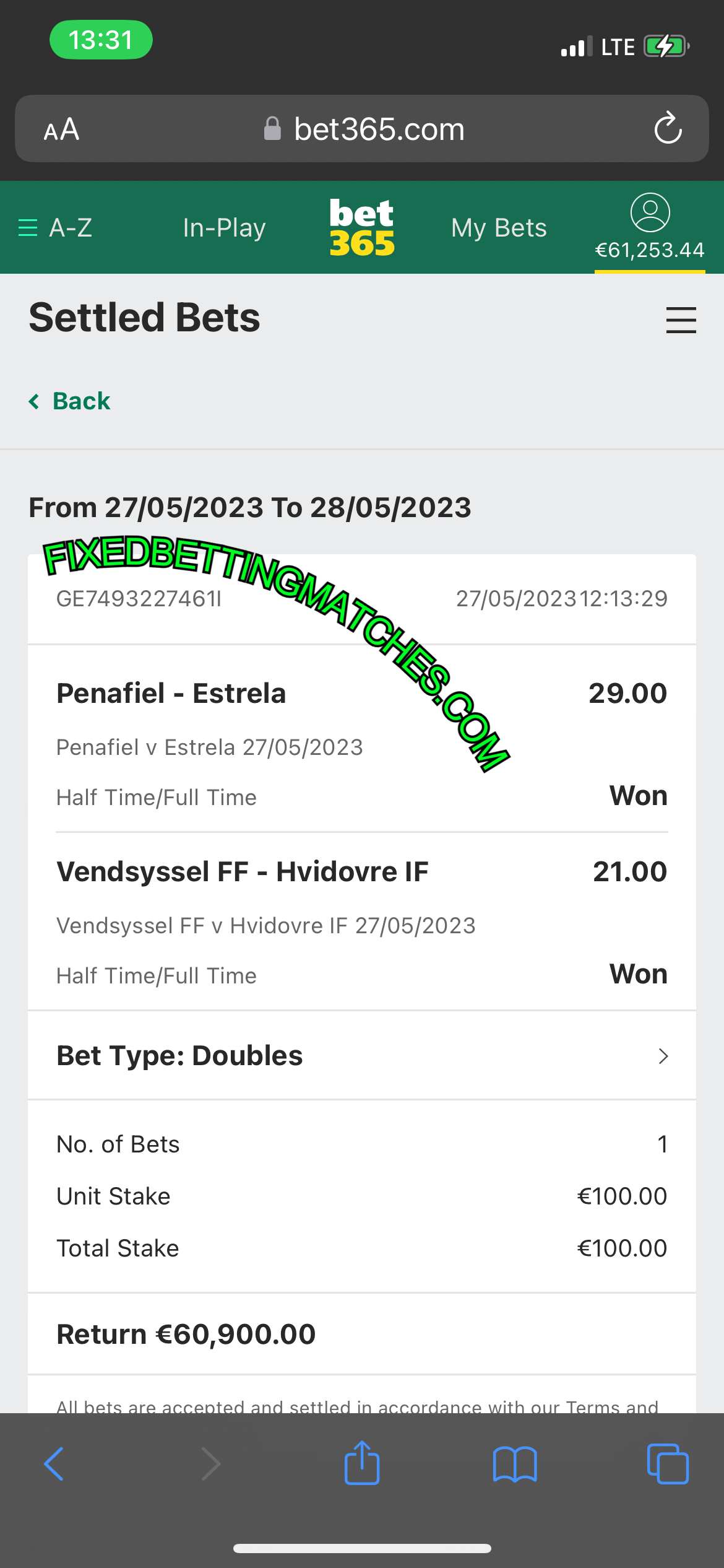 BETTING FIXED MATCHES 1X2 TIPS HTFT
