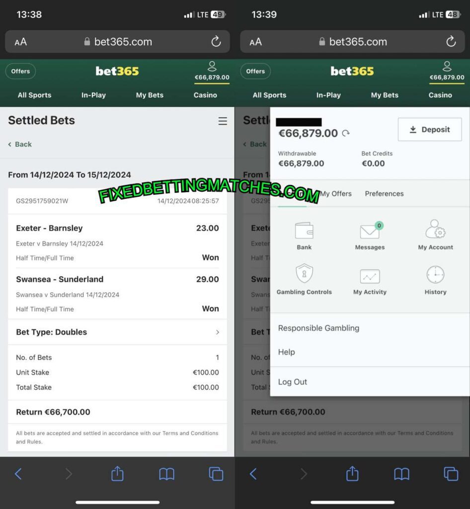 BETTING HTFT BET365 MATCH