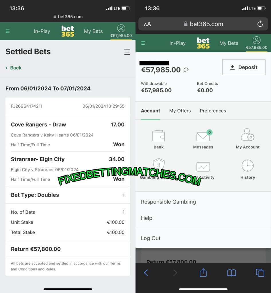 BETTING HTFT MATCHES TODAY FIXED TIPS