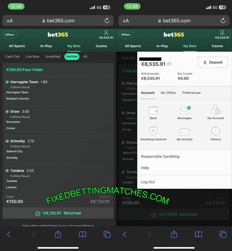 SURE FIXED BETTING MATCHES 1X2 TIPS