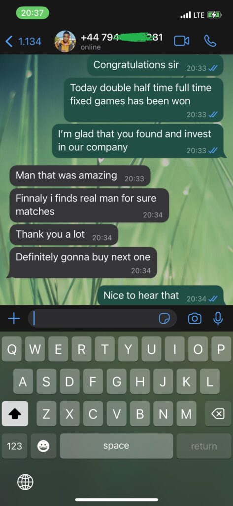 whatsapp fixed matches proof